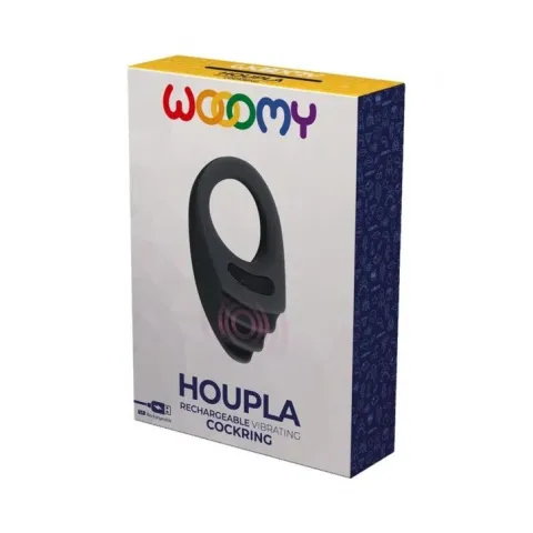 Виброкольцо для эрекции Wooomy Houpla, 10 режимов вибрации, диаметр 3 см