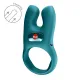 Виброкольцо для эрекции с двойной стимуляцией клитора Fun Factory NŌS CLASSIC Bottle Green, 2 мотора