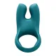 Виброкольцо для эрекции с двойной стимуляцией клитора Fun Factory NŌS CLASSIC Bottle Green, 2 мотора