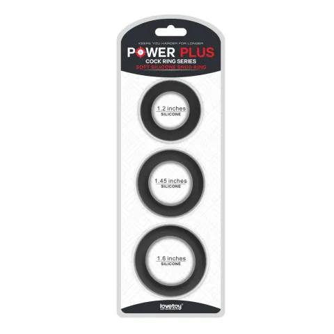 Ерекційні кільця - Power Plus Soft Silicone Snug Ring Black
