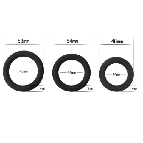 Ерекційні кільця - Power Plus Soft Silicone Snug Ring Black