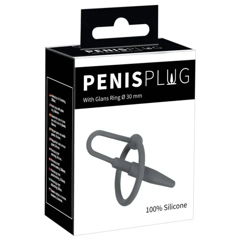 Ерекційне кільце - Penis Plug With Glans Ring
