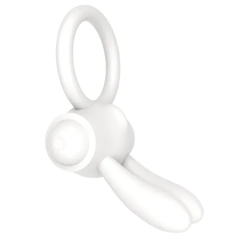 Эрекционное кольцо — Power Clit Cockring Rabbit White