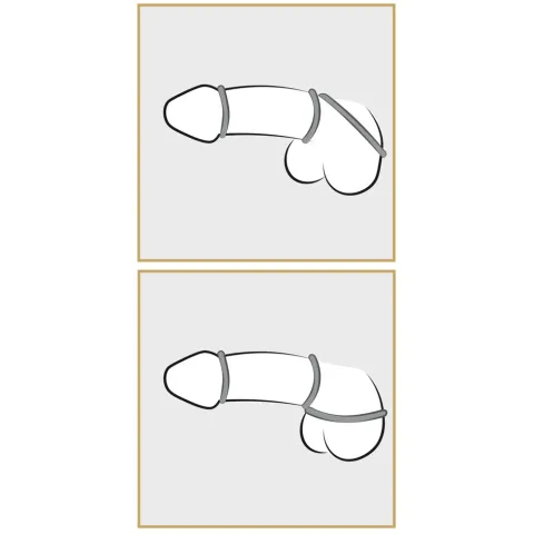 Набір ерекційних кілець - Metallic Silicone Cock Ring Set
