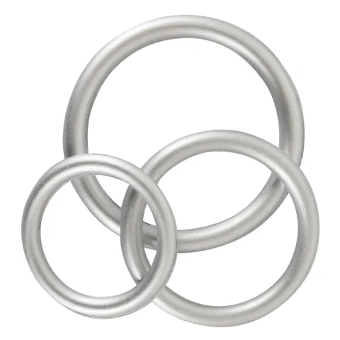 Набір ерекційних кілець - Metallic Silicone Cock Ring Set