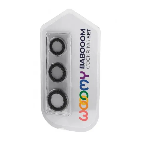 Набор эрекционных колец Wooomy Babooom cockring set, 3 размера, отлично растягиваются