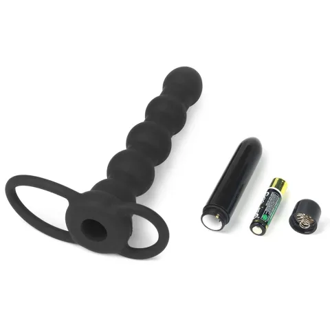 Насадка для подвійного проникнення - Anal Indulgence Collection Vibrating Rock Balled Double Prober