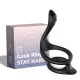 Насадка на член - B-Series Joy Tail Cock Ring Stay Hard, чорна