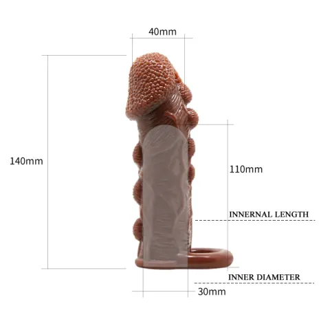 Насадка на член - Brave Man Penis Sleeve Brown