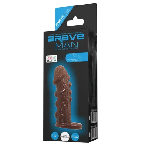Насадка на член - Brave Man Penis Sleeve Brown
