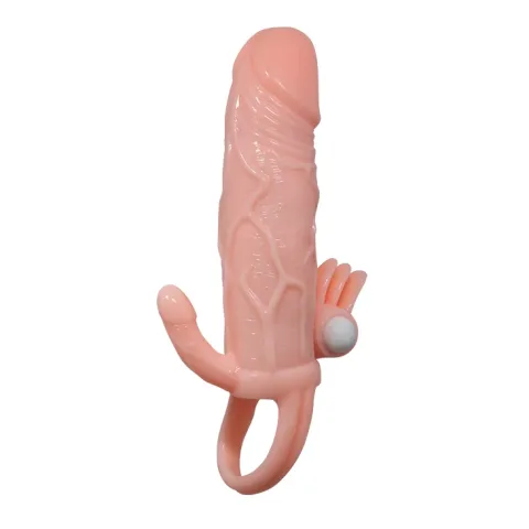Насадка на член - Brave Man Vibrating Penis Sleeve Flesh