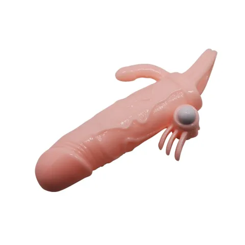 Насадка на член - Brave Man Vibrating Penis Sleeve Flesh