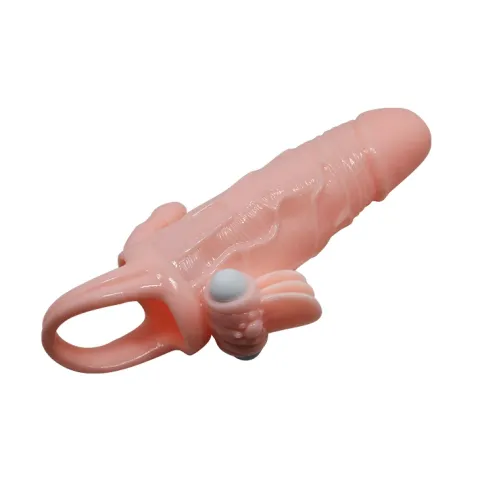Насадка на член - Brave Man Vibrating Penis Sleeve Flesh