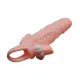 Насадка на член - Brave Man Vibrating Penis Sleeve Flesh