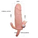 Насадка на член - Brave Man Vibrating Penis Sleeve Flesh