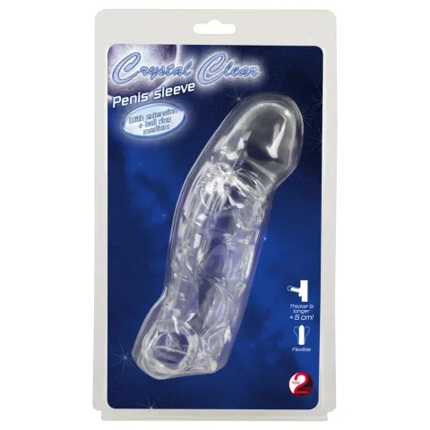 Насадка на пенис — Crystal Clear Penis Sleeve wit