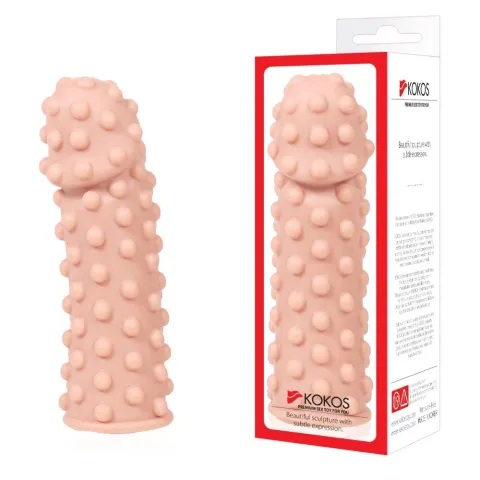 Насадка на член Kokos Extreme Sleeve ES.02 розмір M, потовщувальна, стимулюючий рельєф