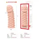 Насадка на член Kokos Extreme Sleeve ES.02 розмір M, потовщувальна, стимулюючий рельєф