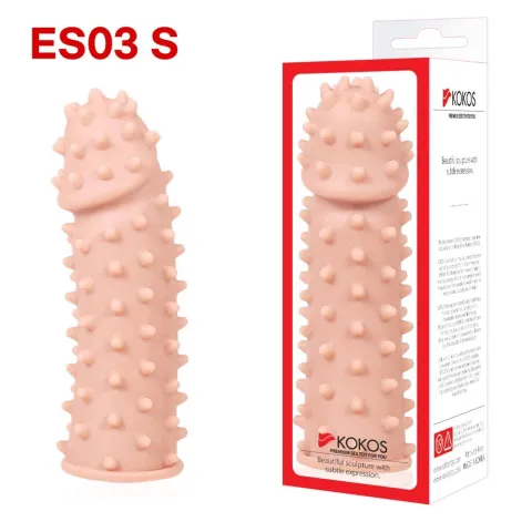Насадка на пенис Kokos Extreme Sleeve ES.03, размер S, утолщающая, со стимулирующим рельефом