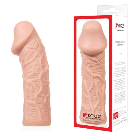 Насадка на пенис Kokos Extreme Sleeve ES.05, размер M, утолщающая, со стимулирующим рельефом