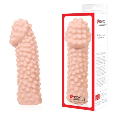Насадка на пенис Kokos Extreme Sleeve ES.10, размер M, утолщающая, со стимулирующим рельефом