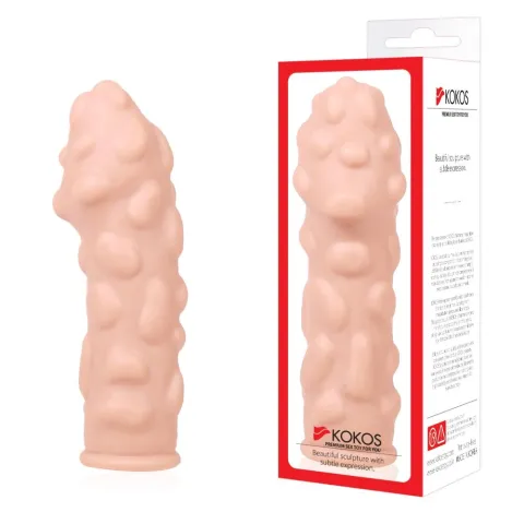 Насадка на пенис Kokos Extreme Sleeve ES.11, размер M, утолщающая, со стимулирующим рельефом