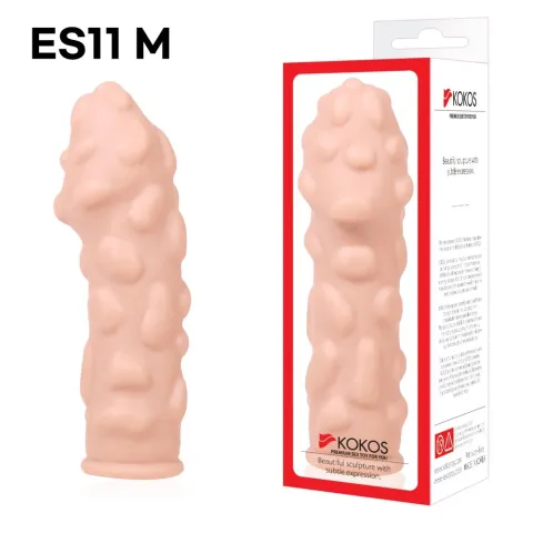 Насадка на пенис Kokos Extreme Sleeve ES.11, размер M, утолщающая, со стимулирующим рельефом