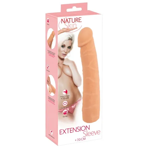 Насадка на член - Nature Skin Extension Sleeve +7 см