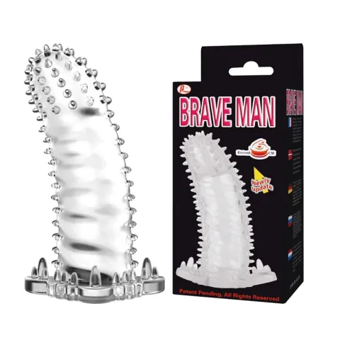 Насадка на пенис — Brave Man Penis Sleeve Clear