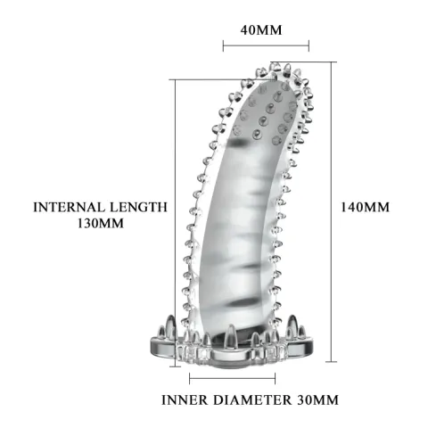 Насадка на пенис — Brave Man Penis Sleeve Clear