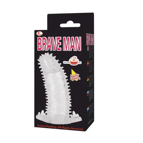 Насадка на пенис — Brave Man Penis Sleeve Clear