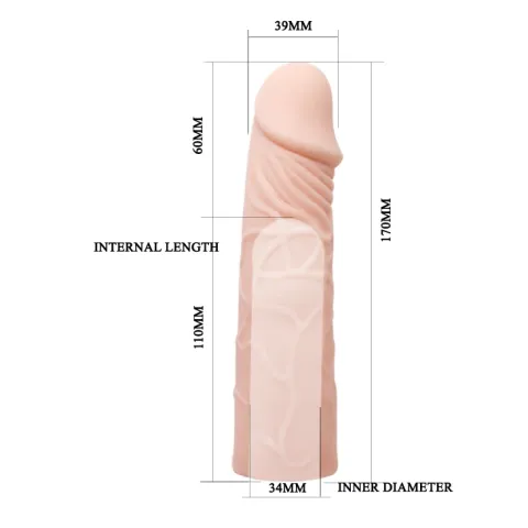 Насадка на член - Penis Sleeve Flesh, 5 см