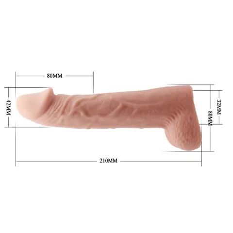 Насадка на член - Penis Sleeve Flesh 8 cm