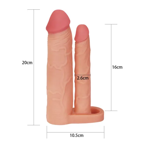 Насадка на член - Pleasure X-Tender Double Penis Sleeve Add 2