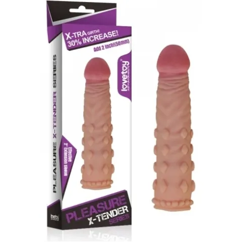 Насадка на пенис — Pleasure X-Tender Penis Sleeve Add 2