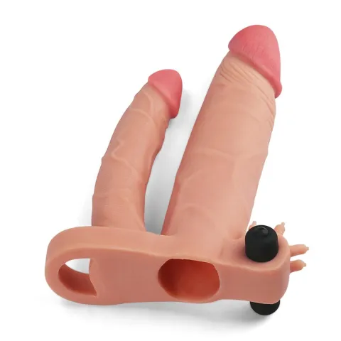 Насадка на член - Pleasure X-Tender Vibrating Double Penis Sleeve Add 1