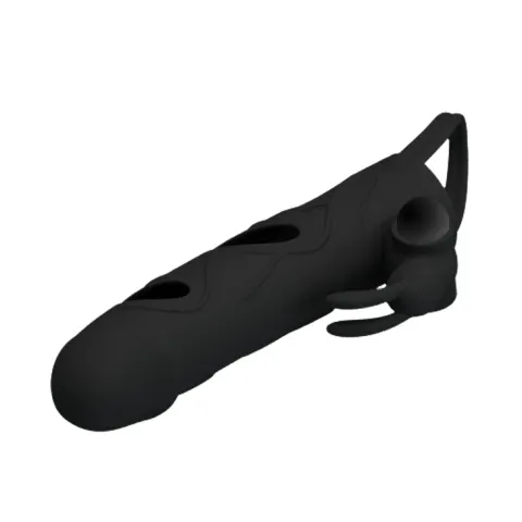Насадка на член - Pretty Love Penis Sleeve With Ball Strap 5.5