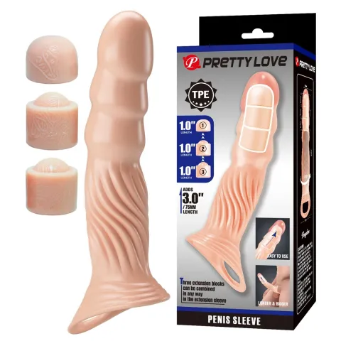 Насадка на пенис — Pretty Love Adjustable Penis Sleeve Extender 3.0