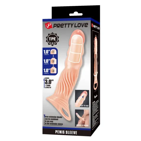 Насадка на пенис — Pretty Love Adjustable Penis Sleeve Extender 3.0