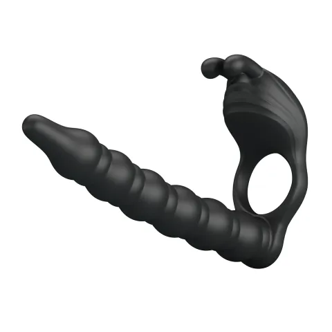 Кільце-насадка для подвійного проникнення - Pretty Love Blackney Vibrating Enhacer Black