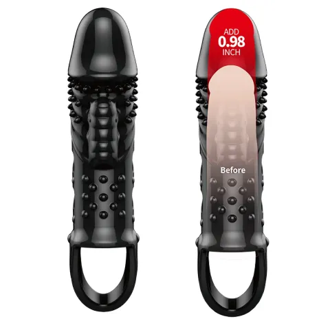 Насадка на член - Pretty Love Cecelia Vibrating Penis Sleeve Black