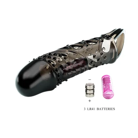 Насадка на член - Pretty Love Cecelia Vibrating Penis Sleeve Black
