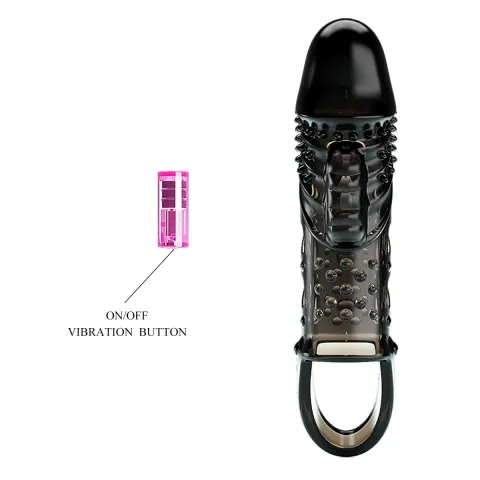 Насадка на член - Pretty Love Cecelia Vibrating Penis Sleeve Black