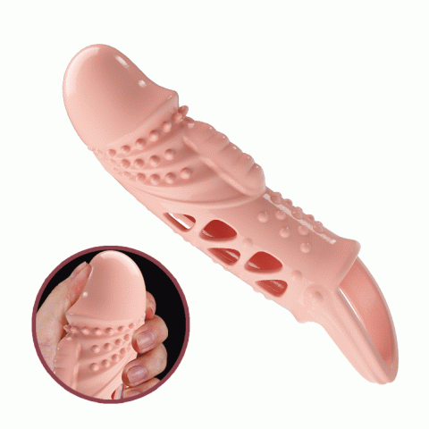 Насадка на член - Pretty Love Cecelia Vibrating Penis Sleeve Flesh