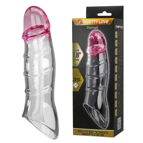 Насадка на пенис — Pretty Love Damell Penis Sleeve Tranparent