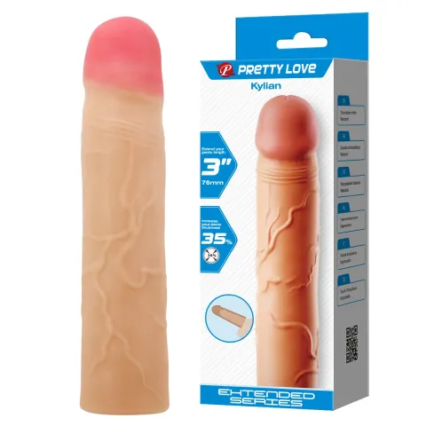 Насадка на член - Pretty Love Kylian Penis Extender +3