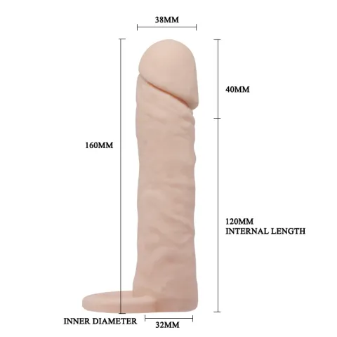 Насадка на член - Pretty Love Penis Sleeve Medium Flesh
