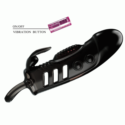 Насадка на член - Pretty Love Sloane Vibrating Penis Sleeve Black