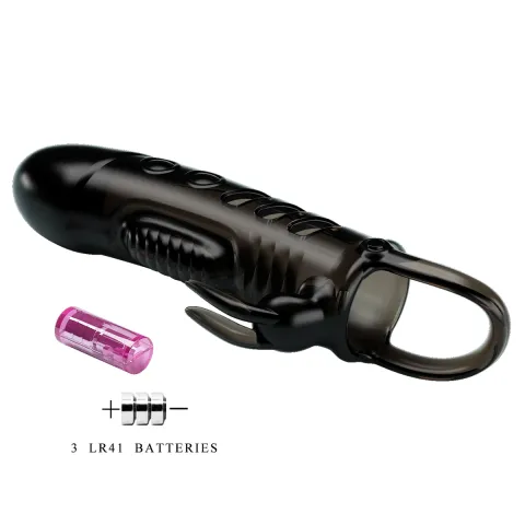 Насадка на член - Pretty Love Sloane Vibrating Penis Sleeve Black