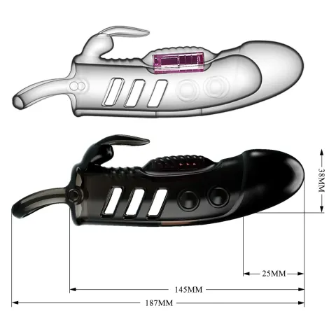 Насадка на член - Pretty Love Sloane Vibrating Penis Sleeve Black